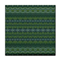 Boho Forest Green  Face Towel