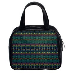Boho Summer Green Classic Handbag (two Sides) by SpinnyChairDesigns