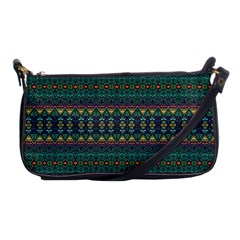 Boho Summer Green Shoulder Clutch Bag by SpinnyChairDesigns