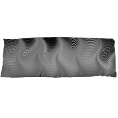 Abstract Black Grey Body Pillow Case Dakimakura (two Sides) by SpinnyChairDesigns