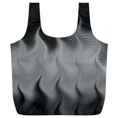 Abstract Black Grey Full Print Recycle Bag (xl) by SpinnyChairDesigns