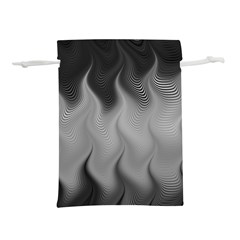 Abstract Black Grey Lightweight Drawstring Pouch (m) by SpinnyChairDesigns