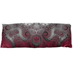 Black Pink Spirals And Swirls Body Pillow Case (dakimakura) by SpinnyChairDesigns