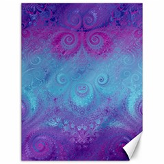 Purple Blue Swirls And Spirals Canvas 12  X 16  by SpinnyChairDesigns