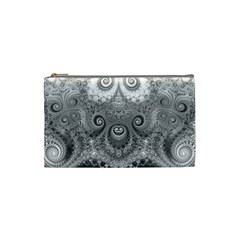 Black And White Spirals Cosmetic Bag (small) by SpinnyChairDesigns