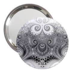 Black And White Spirals 3  Handbag Mirrors by SpinnyChairDesigns