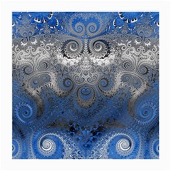 Blue Swirls And Spirals Medium Glasses Cloth by SpinnyChairDesigns