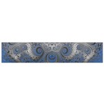 Blue Swirls and Spirals Small Flano Scarf Front