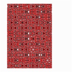 Abstract Red Black Checkered Small Garden Flag (two Sides) by SpinnyChairDesigns