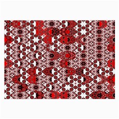 Red Black Checkered Large Glasses Cloth (2 Sides)