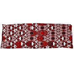 Red Black Checkered Body Pillow Case (dakimakura) by SpinnyChairDesigns