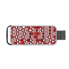 Red Black Checkered Portable Usb Flash (one Side) by SpinnyChairDesigns