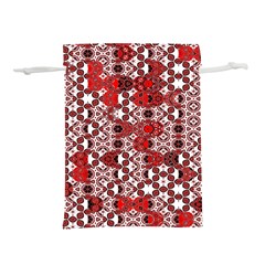 Red Black Checkered Lightweight Drawstring Pouch (s) by SpinnyChairDesigns