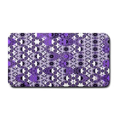 Purple Black Checkered Medium Bar Mats by SpinnyChairDesigns