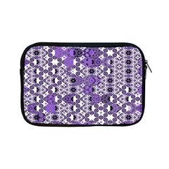 Purple Black Checkered Apple Ipad Mini Zipper Cases by SpinnyChairDesigns