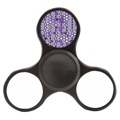 Purple Black Checkered Finger Spinner by SpinnyChairDesigns