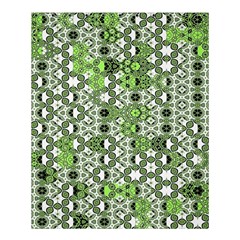 Black Lime Green Checkered Shower Curtain 60  X 72  (medium)  by SpinnyChairDesigns