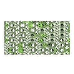 Black Lime Green Checkered Satin Wrap by SpinnyChairDesigns