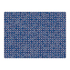 Artsy Blue Checkered Double Sided Flano Blanket (mini)  by SpinnyChairDesigns