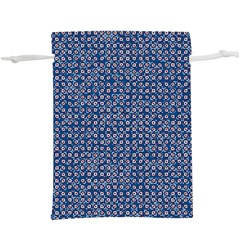 Artsy Blue Checkered  Lightweight Drawstring Pouch (xl) by SpinnyChairDesigns