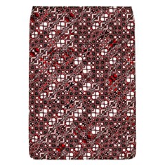 Abstract Red Black Checkered Removable Flap Cover (l) by SpinnyChairDesigns