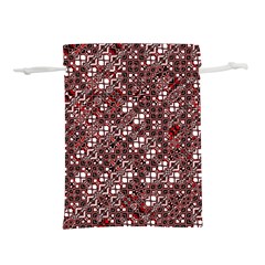 Abstract Red Black Checkered Lightweight Drawstring Pouch (s) by SpinnyChairDesigns