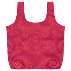 Blush Pink Octopus Swirls Full Print Recycle Bag (xxl) by SpinnyChairDesigns