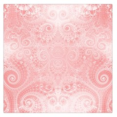 Pretty Pink Spirals Large Satin Scarf (square) by SpinnyChairDesigns