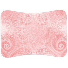 Pretty Pink Spirals Velour Seat Head Rest Cushion by SpinnyChairDesigns