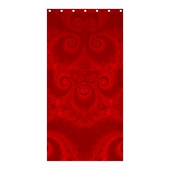 Red Spirals Shower Curtain 36  X 72  (stall)  by SpinnyChairDesigns