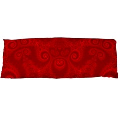 Red Spirals Body Pillow Case (dakimakura) by SpinnyChairDesigns