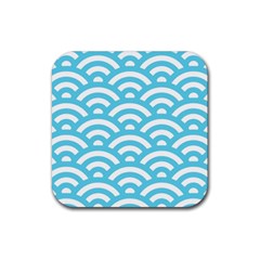 Waves Rubber Coaster (square)  by Sobalvarro