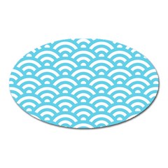 Waves Oval Magnet by Sobalvarro