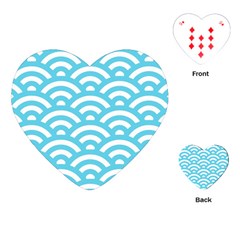 Waves Playing Cards Single Design (heart) by Sobalvarro