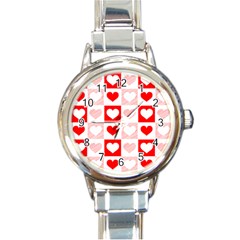 Hearts  Round Italian Charm Watch by Sobalvarro