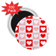 Hearts  2 25  Magnets (100 Pack)  by Sobalvarro