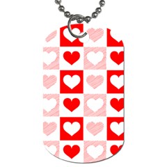 Hearts  Dog Tag (two Sides) by Sobalvarro