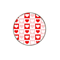 Hearts  Hat Clip Ball Marker (4 Pack) by Sobalvarro