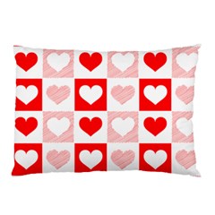 Hearts  Pillow Case (two Sides) by Sobalvarro