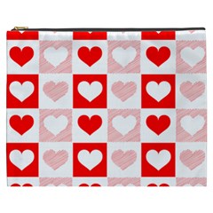 Hearts  Cosmetic Bag (xxxl) by Sobalvarro