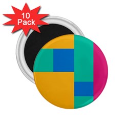 Squares  2 25  Magnets (10 Pack) 