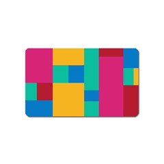 Squares  Magnet (name Card) by Sobalvarro