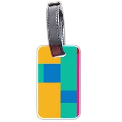 Squares  Luggage Tag (two Sides) by Sobalvarro