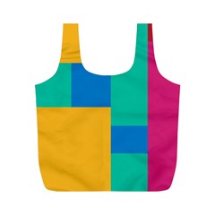 Squares  Full Print Recycle Bag (m) by Sobalvarro