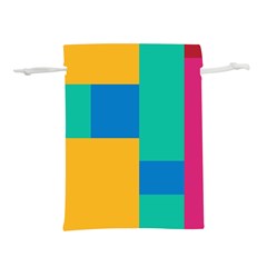 Squares  Lightweight Drawstring Pouch (m)