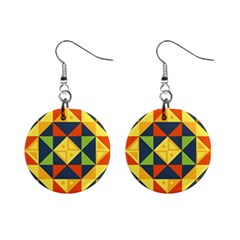 Africa  Mini Button Earrings