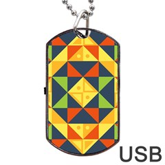 Africa  Dog Tag Usb Flash (two Sides)