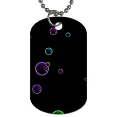 Bubble In Dark Dog Tag (two Sides) by Sabelacarlos