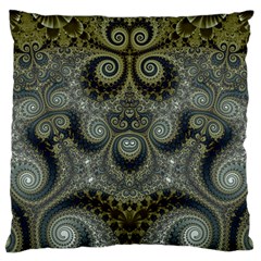 Rustic Silver And Gold Spirals Standard Flano Cushion Case (one Side) by SpinnyChairDesigns