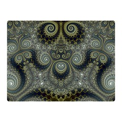 Rustic Silver And Gold Spirals Double Sided Flano Blanket (mini)  by SpinnyChairDesigns